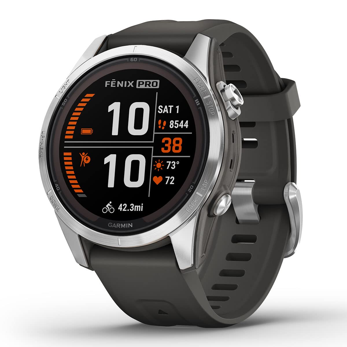 Amazon.com: Garmin Fenix 7S Pro Solar (Silver/Graphite) Multisport